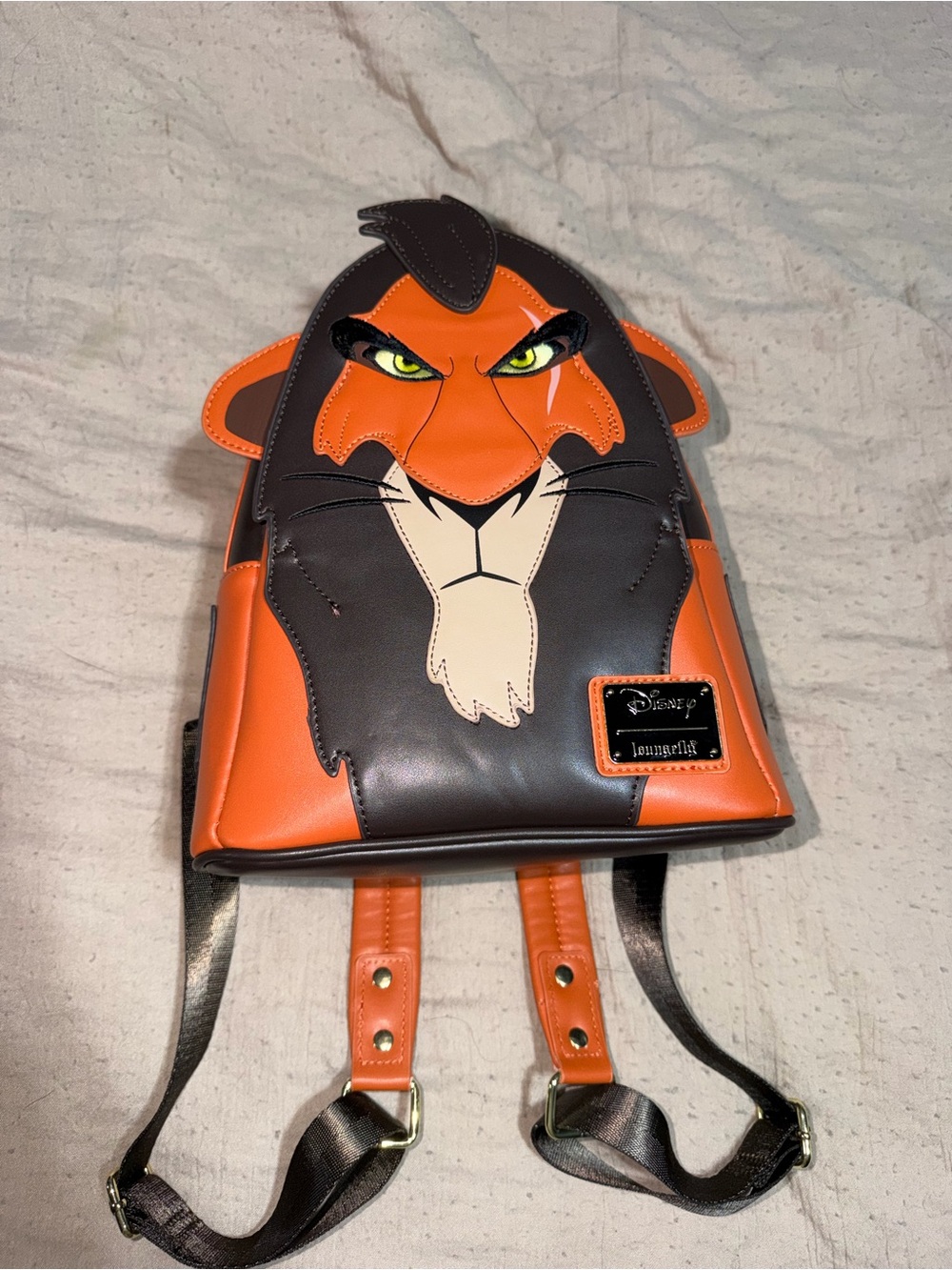 Loungefly Scar Face Orange and Black Mini Backpack
